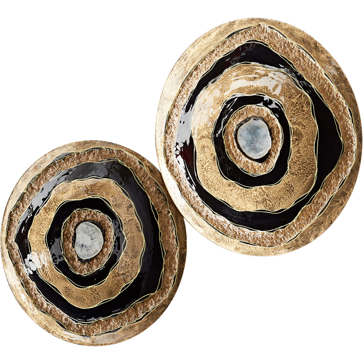 Skipping Rocks Gold and Black Wall Decor, Small