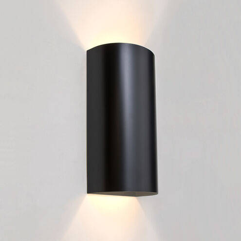 Zoro LED 12 inch Black Outdoor Sconce