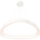Pyra 1 Light 34 inch White Pendant Ceiling Light