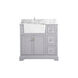 Franklin 36 X 22 X 35 inch Grey Bathroom Vanity Cabinet