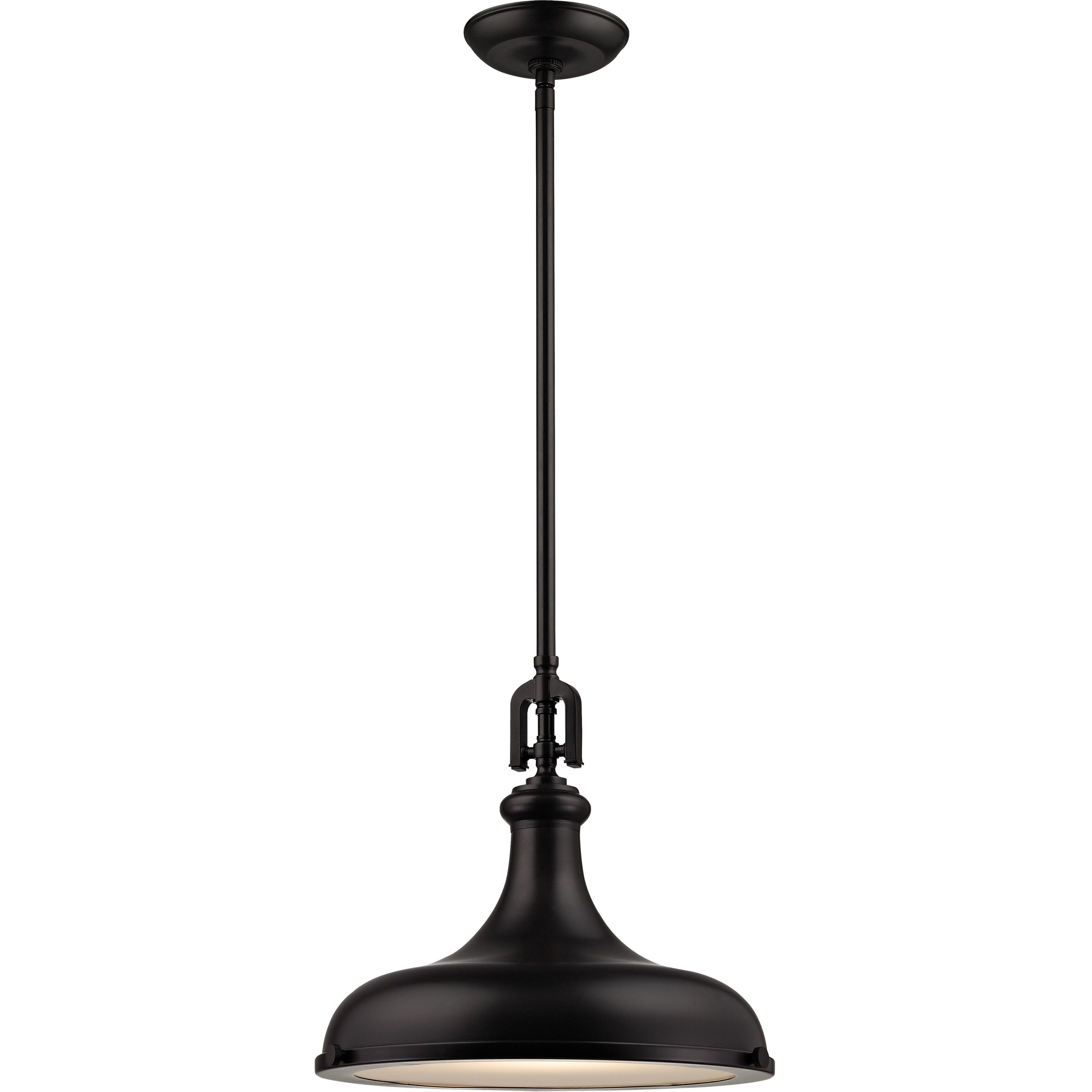 Rutherford 1 Light 15 inch Oil Rubbed Bronze Pendant Ceiling Light
