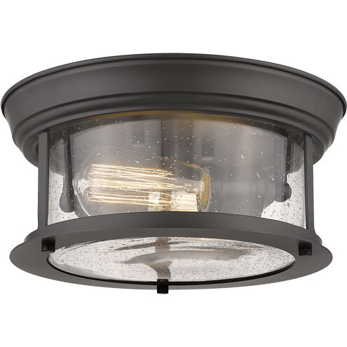 Sonna 2 Light 11 inch Bronze Flush Mount Ceiling Light