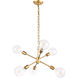 Nolan 6 Light 16 inch Brass Pendant Ceiling Light