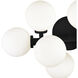 Arya LED 8 inch Black Wall Light