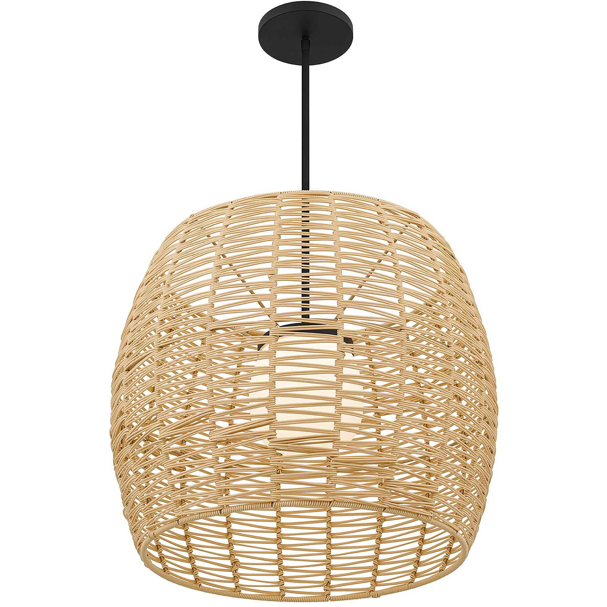 Aruba LED 24 inch Sand Black Outdoor Pendant