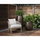 Capri Drift Brown / Palazzo Cream Outdoor Lounge Chair