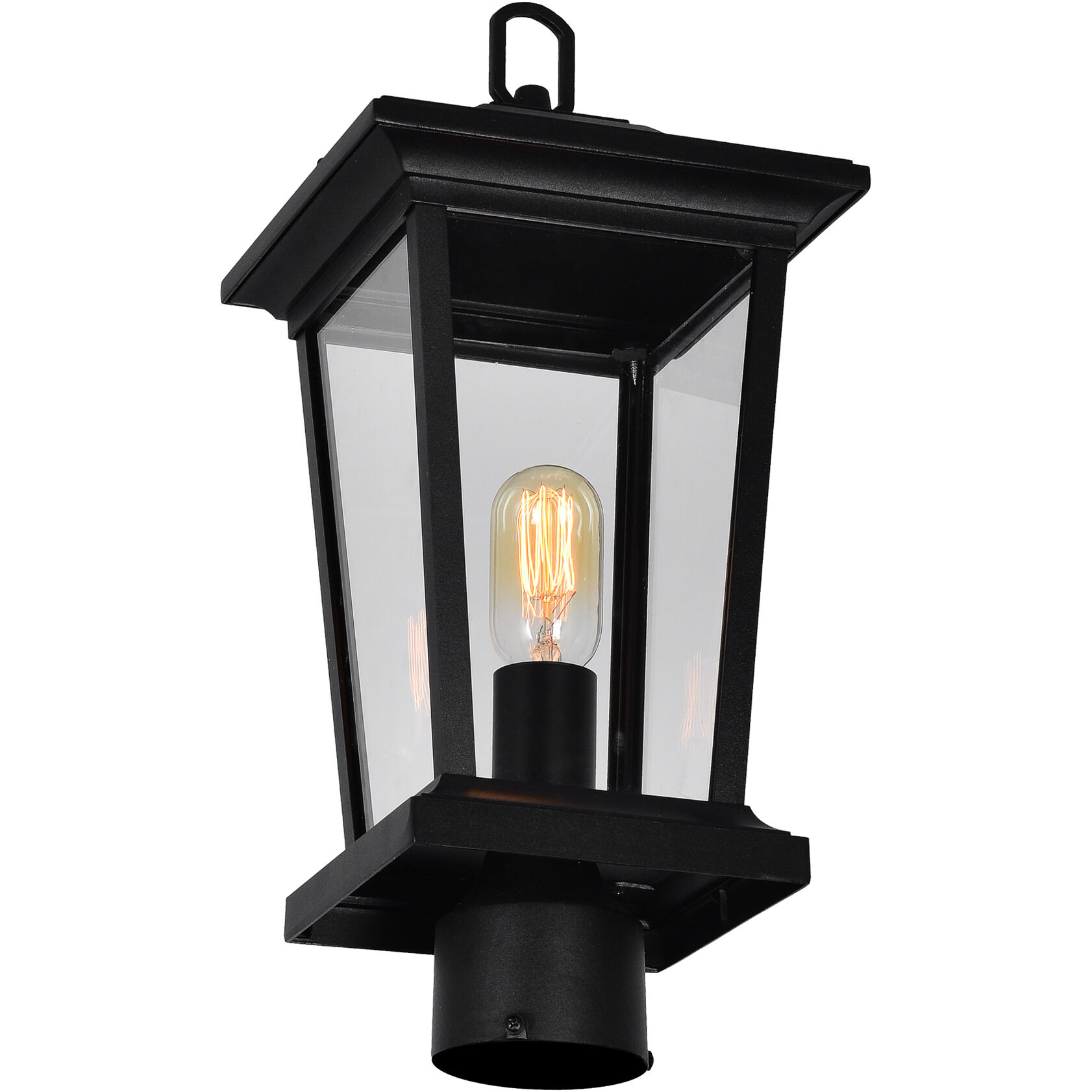 Leawood 1 Light 17.9 inch Black Outdoor Lantern Head