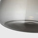 Avroko Morgan LED 12 inch Burnished Bronze with Smoke Glass Pendant Ceiling Light