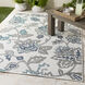 Alfresco 67 X 43 inch Pale Blue Outdoor Rug in 4 X 6, Rectangle