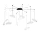 Papillons 9 Light 24.00 inch Pendant