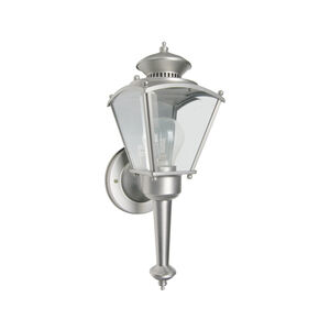 Beveled Glass 1 Light 16 inch Pewter Outdoor Wall Lantern