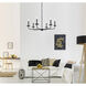 Cohen 6 Light 36 inch Black Pendant Ceiling Light 