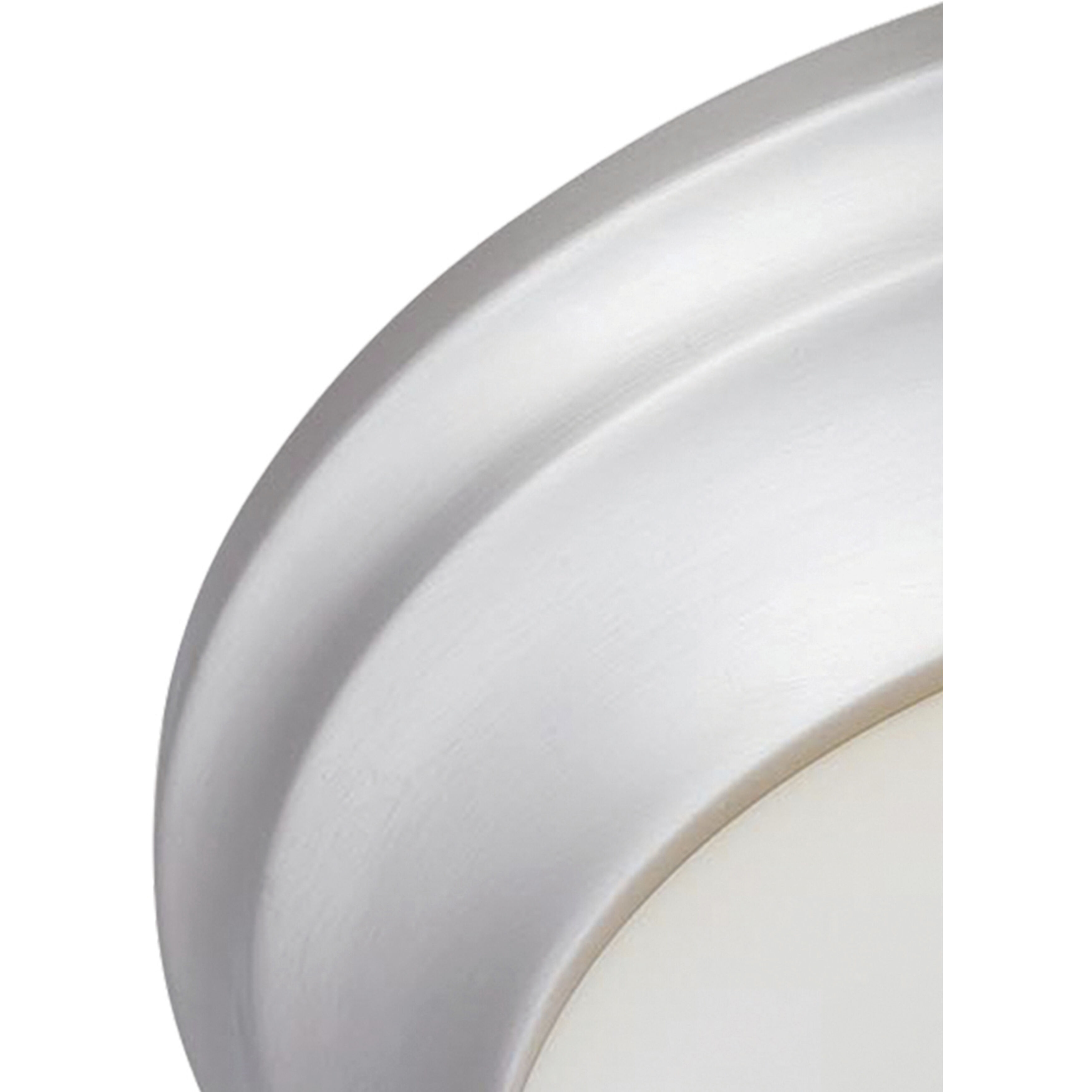 Fluor 2 Light 15 inch Brushed Nickel Flush Mount Ceiling Light