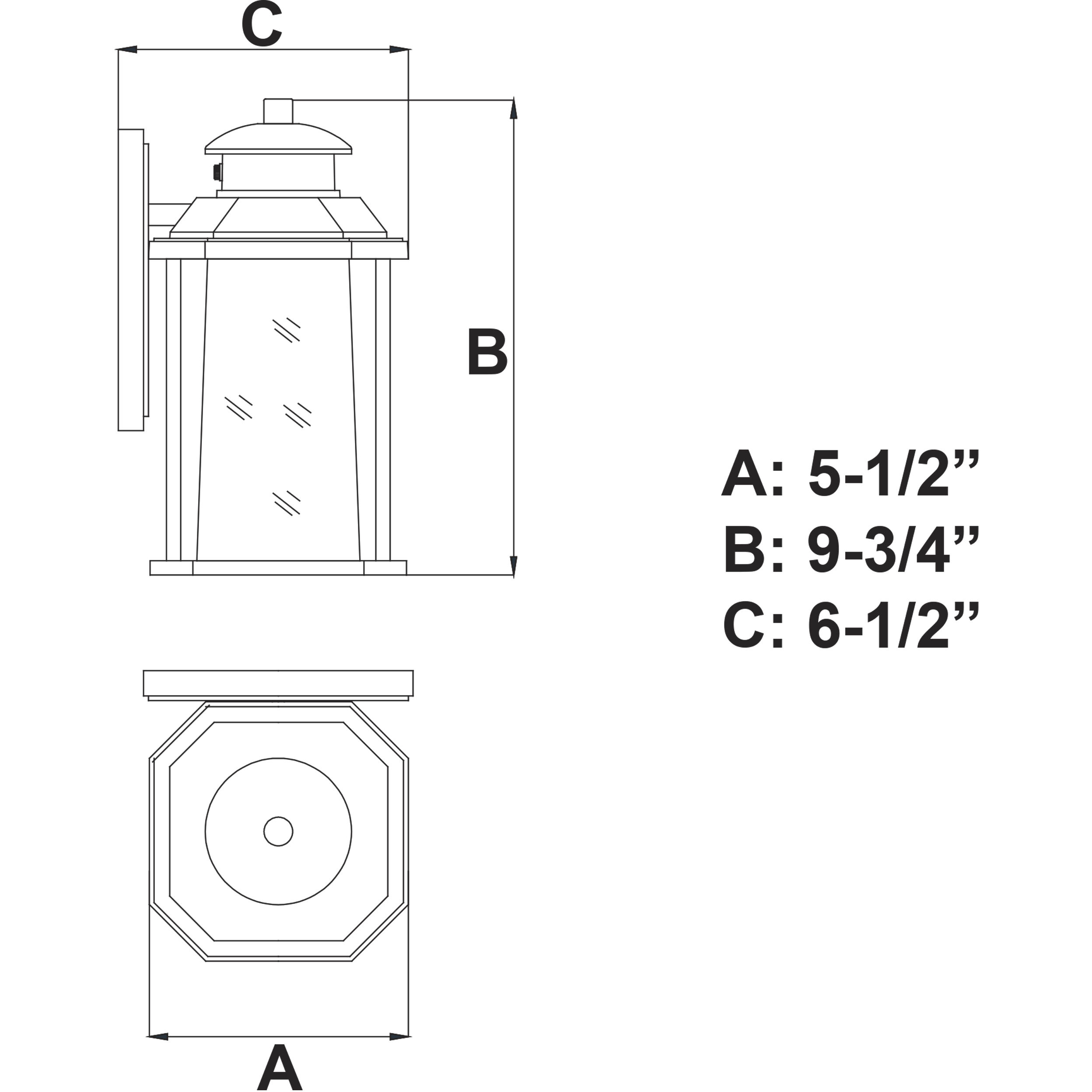 Freeport LED 9.75 inch Textured Black Outdoor Wall