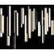 Chaos 23 Light 54 inch Black Aged Brass Linear Pendant Ceiling Light