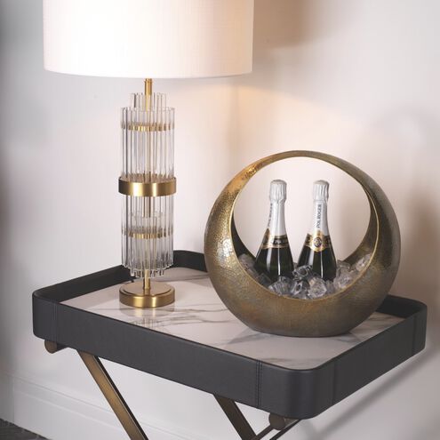 East 30.71 inch 40.00 watt Antique Brass Table Lamp Portable Light