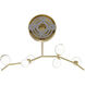 Hampton LED 10 inch Brushed Brass Chandelier Ceiling Light in Clear Glass