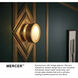 Mercer 6.75 inch Sage Green with Heritage Brass ADA Indoor Wall Sconce Wall Light
