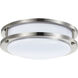 Brentwood LED 10 inch Brushed Nickel Flush Mount Ceiling Light