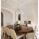 Toussant 6 Light 32 inch Modern Gold Chandelier Ceiling Light