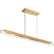 Valira LED 47 inch Brass Chandelier Ceiling Light