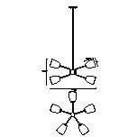 Biba 10 Light 28.5 inch Brushed Gold Chandelier Ceiling Light