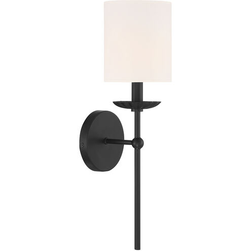 Vintage 1 Light 5 inch Matte Black Wall Sconce Wall Light