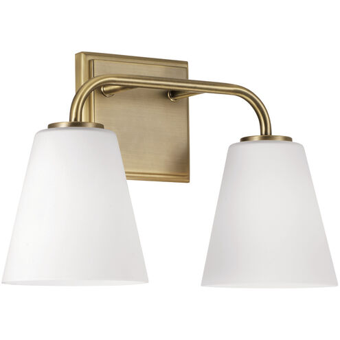 Brody 2 Light 14.5 inch Aged Brass Vanity Light Wall Light