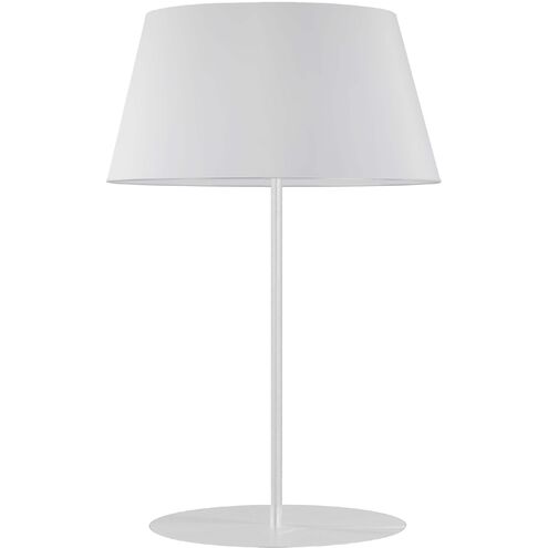 Gretchen 28 inch 60.00 watt Matte White Table Lamp Portable Light, Round Base