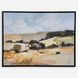 Desert Moment Cool Powder Blue with Sand and Sage Green Tones Framed Landscape Art