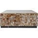 Mireille 39.4 X 39.4 inch Brown/Black Coffee Table