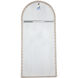 Belle 79.75 X 37.75 inch Distressed White Mirror