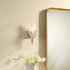 Magnolia 1 Light 5 inch Antique Brass Wall Sconce Wall Light, Inline