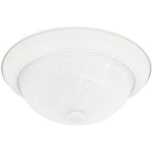 Elijah 2 Light 13 inch Matte White Flush Mount Ceiling Light