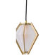 Canada 1 Light 7 inch Gold Pendant Ceiling Light