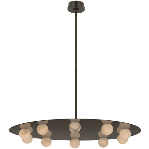 Kelly Wearstler Pertica LED 36 inch Mirrored Bronze Chandelier Ceiling Light