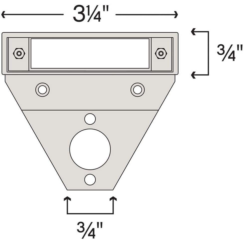 Nuvi 12v 1.10 watt Bronze Landscape Deck Sconce