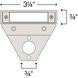 Nuvi 12v 1.10 watt Bronze Landscape Deck Sconce