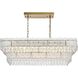 Emilia 6 Light 14 inch Satin Gold Chandelier Ceiling Light
