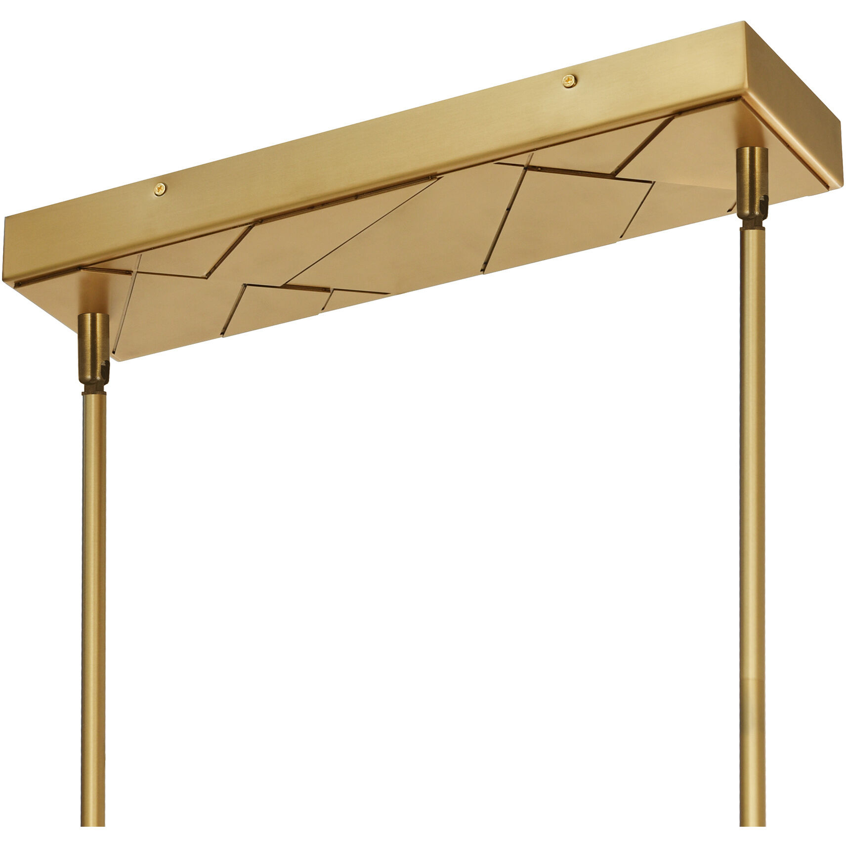 Valira LED 63 inch Brass Chandelier Ceiling Light