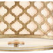 Arabesque 2 Light 15 inch Bronzed Gold Flush Mount Ceiling Light
