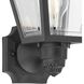 Mansard 1 Light 13 inch Textured Black Outdoor Wall Lantern