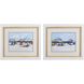 Waterside Collection Blue Framed Art