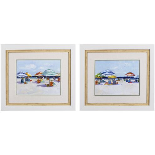 Waterside Collection Blue Framed Art