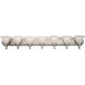 Essentials - 801x 7 Light 48 inch Satin Nickel Bath Vanity Wall Light in Marble