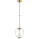 Ray Booth Taro LED 9 inch Antique Brass Pendant Ceiling Light
