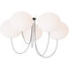 Peter Bristol Helium 5 Light 53.1 inch Matte Black Chandelier Ceiling Light