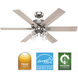 Fonthill 52 inch Brushed Nickel with Light Gray Oak Blades Ceiling Fan