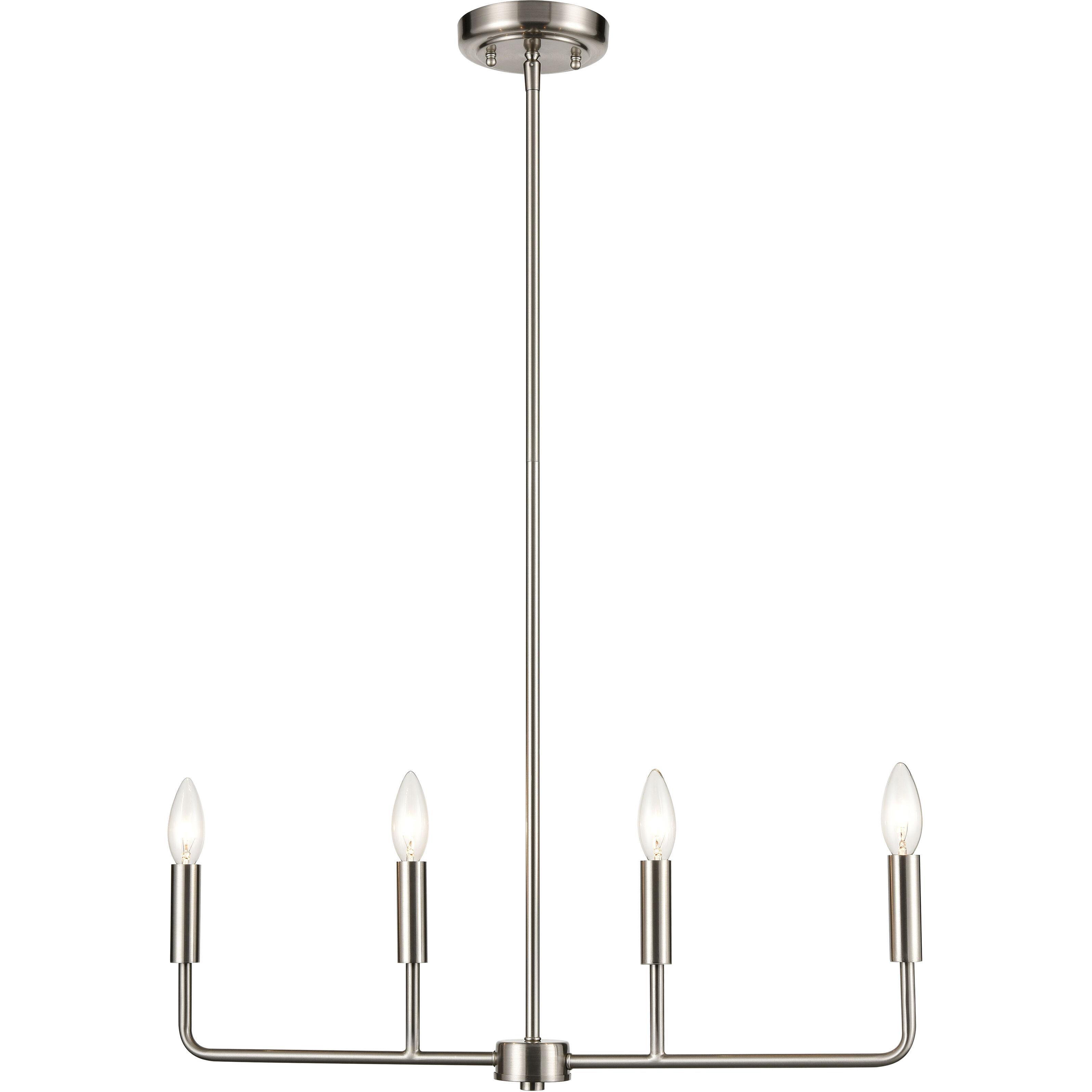 Park Slope 4 Light 25 inch Brushed Nickel Chandelier Ceiling Light