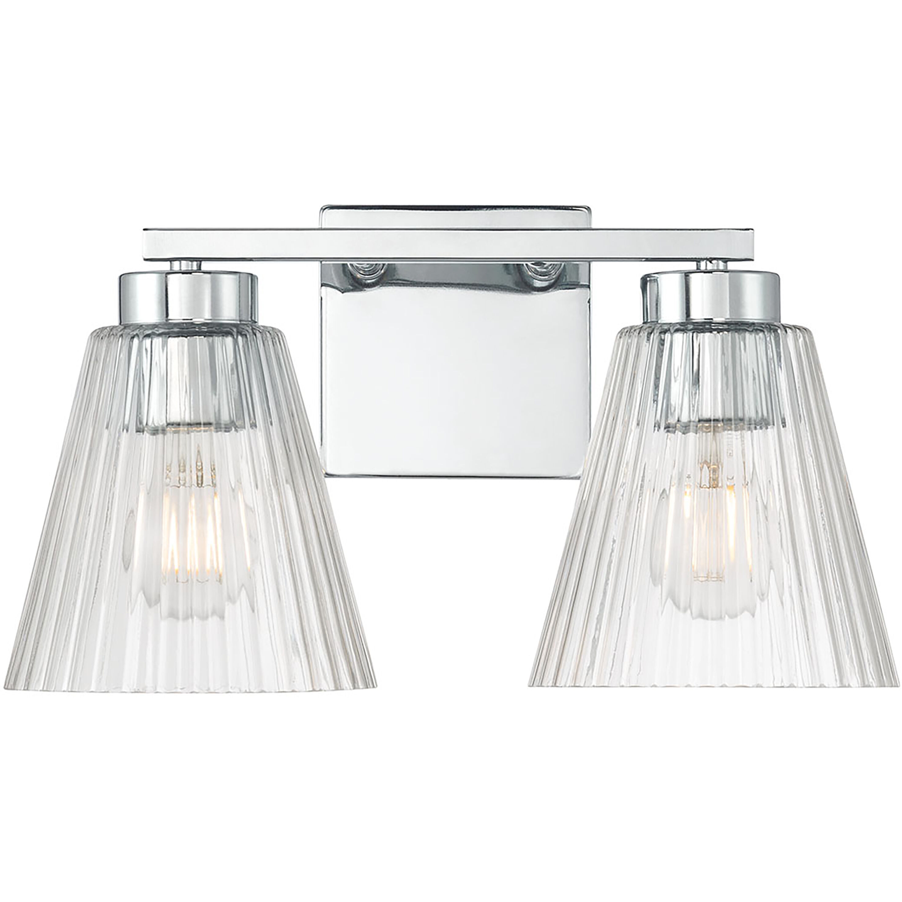 Riville 2 Light 13.75 inch Chrome Bathroom Vanity Light Wall Light